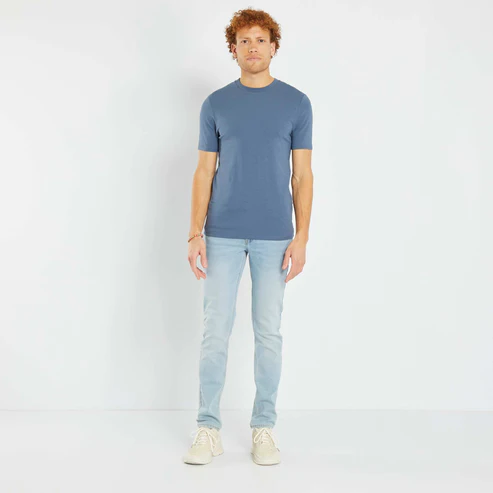 round neck cotton muscle fit t-shirt
